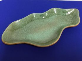 Travessa onda verde - 50x25 cm