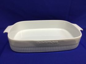 Travessa  retangular branca porcelana germer 37x26 cm 