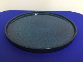 Travessa redonda azul - 30 cm