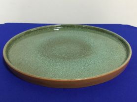 Travessa redonda verde - 30 cm