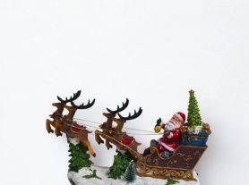 Treno Papai Noel 28cm