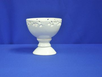 Tulipa de cerâmica branca - 18x18 cm