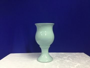 Vaso cinturado azul bebê - 19x34 cm