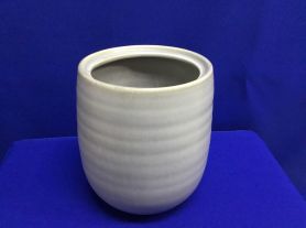 Vaso branco cerâmico - 13x17