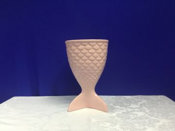 Vaso calda de sereia rosa - 19x32 cm