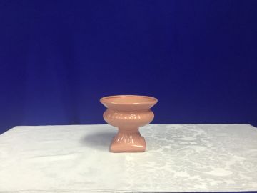 Vaso cachepô cerâmica rosa - 16x14 cm