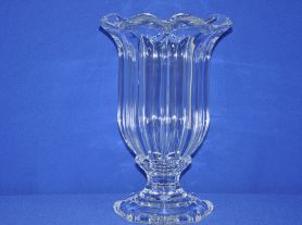 Vaso cristal borda tipo flor - 32x17 cm