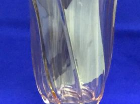 Vaso cristal dourado 17x30cm