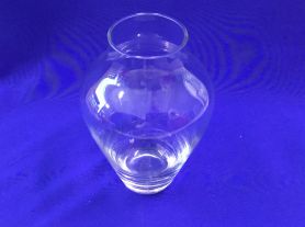 Vaso de Vidro transparente 25cm com musgos