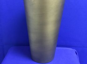 Vaso dourado cone alto - 21x39