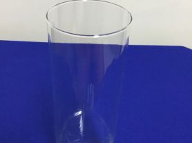 Vaso redondo vidro  fino longo - 6x20cm